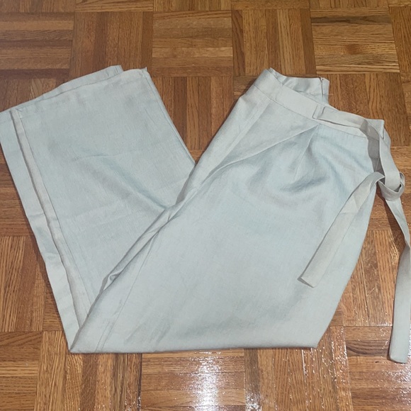 SHEIN Privé Knot Side Fold Pleated Pants - Picture 2 of 5